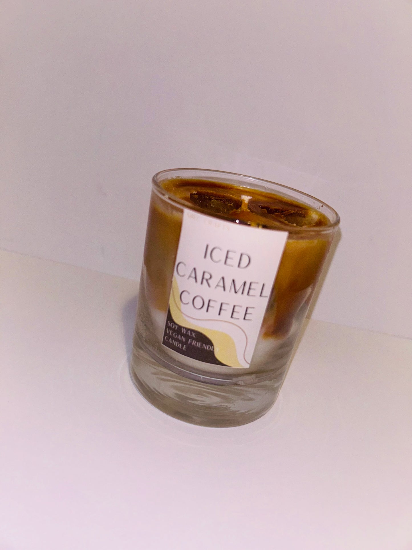 Iced caramel coffee candle