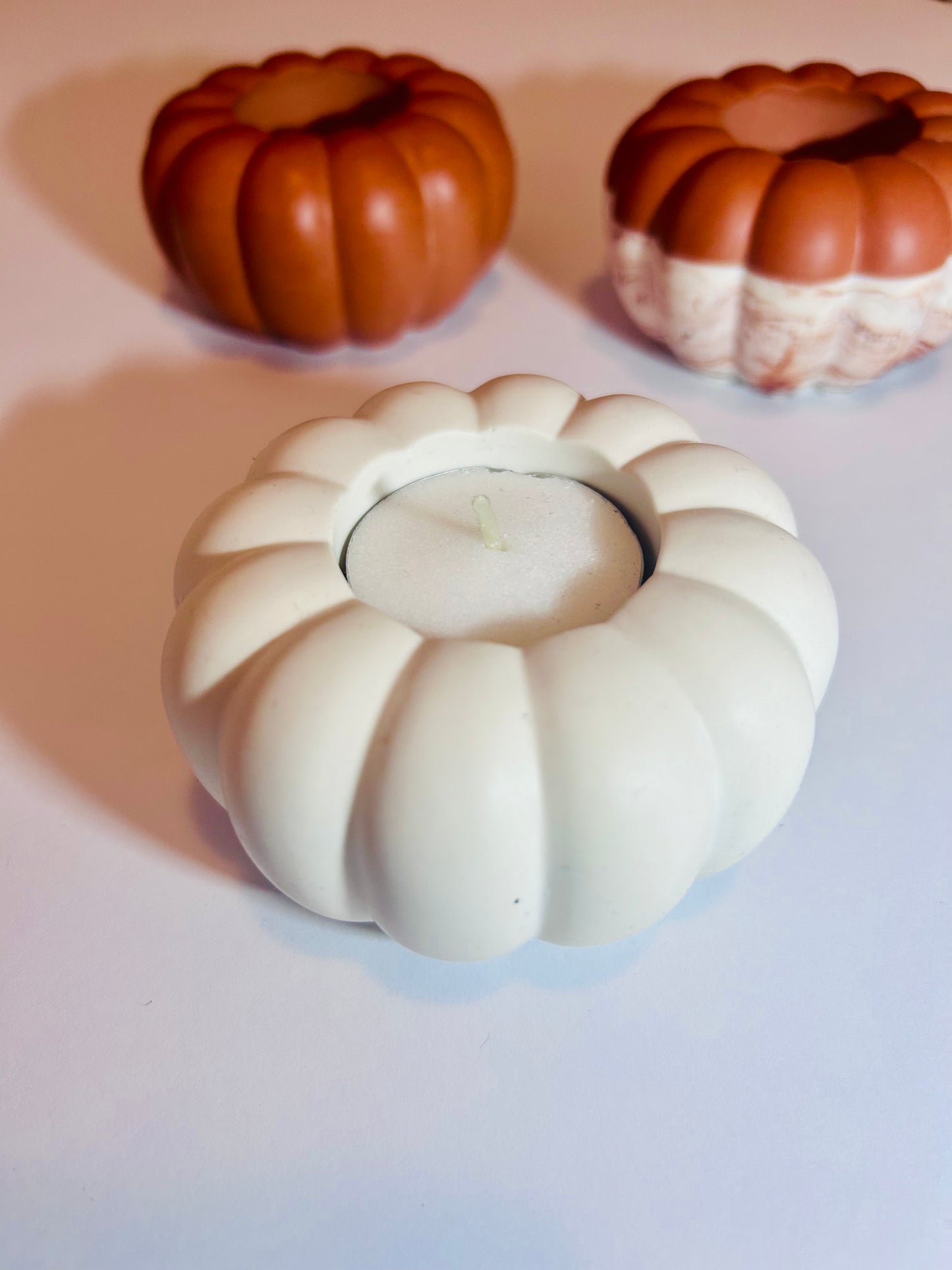 Pumpkin tea light holder